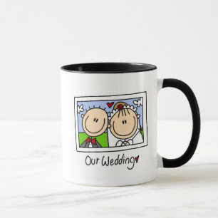 Nossa caneca customizável do casamento