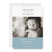 Nossa casa cresceu a dois pés de anúncio de nascim