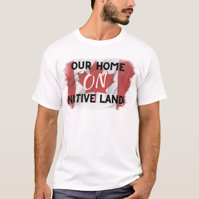 Nossa Casa sobre Camiseta Nativa de Terra (Frente)