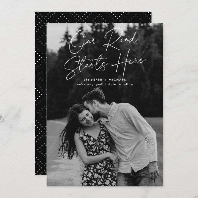 Nossa Estrada Começa Aqui Anúncio do Noivado Fotog (Frente/Verso)