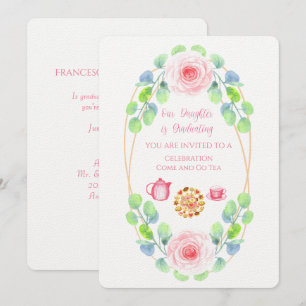 Nossa Filha Está Formando O Convite Linen