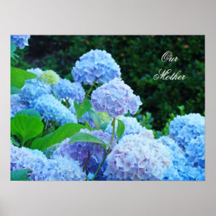Nossa Mãe presentes impressões de arte Azul Lavand
