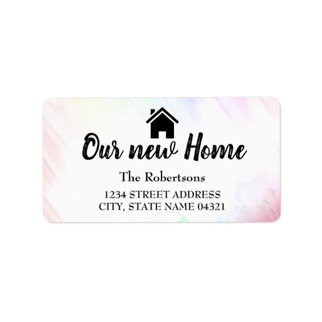 Nossa Nova Etiqueta Home (Frente)