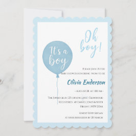 Nossa! O bebê balão está para chegar Convite