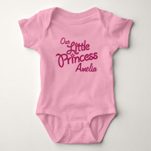 Nossa pequena princesa camiseta t-shirt para menin