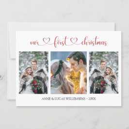 Nossa Placa Plana Fotográfica de Casal de Natal de