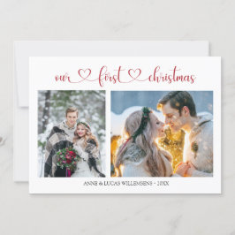 Nossa Placa Plana Fotográfica de Casal de Natal de