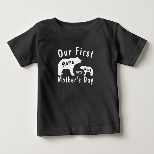Nossa Primeira Camiseta Personalizada De Dia de as (Frente)