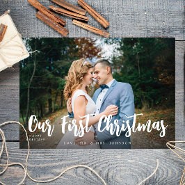 Nossa primeira foto minimalista de Natal