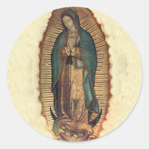 Nossa senhora da etiqueta de Guadalupe