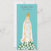 Nossa Senhora da Fátima e carta de oração de rosas