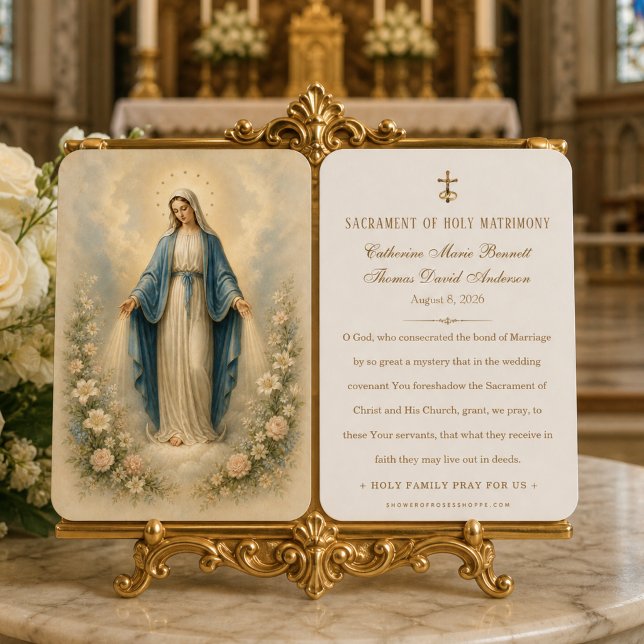 Nossa Senhora da Graça Católica Oração do Matrimôn (Criador carregado)