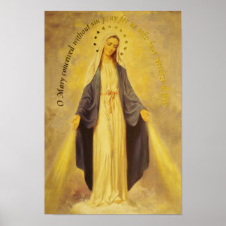 Nossa Senhora da Poster da Medalha Miraculosa