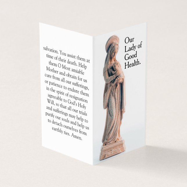 Nossa Senhora da Saúde Carta de Oração (Exterior)