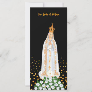 Nossa Senhora das Velas Fátimas Cartão de Oração d