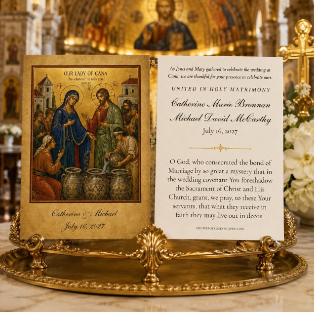 Nossa Senhora de Caná Favor de Casamento Católico (Criador carregado)
