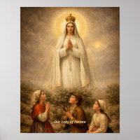 Nossa Senhora de Fátima Impressão de Arte