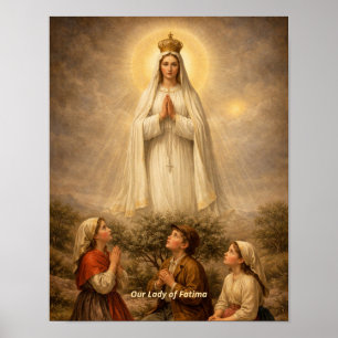 Nossa Senhora de Fátima Impressão de Arte