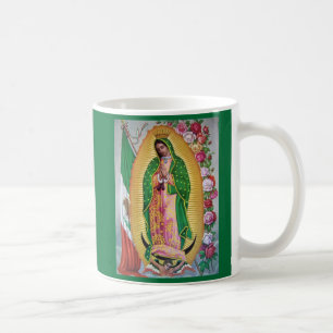 Nossa senhora de Guadalupe com a caneca do café d