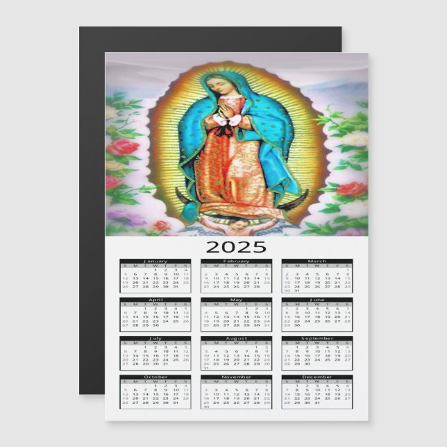 Nossa Senhora de Guadalupe Floral (Frente/Verso)