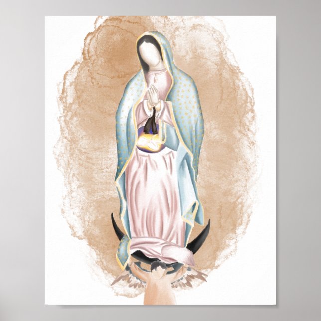 Nossa Senhora de Guadalupe Impressão (Frente)