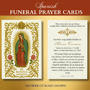 Nossa Senhora de Guadalupe Oração Funeral Espanhol