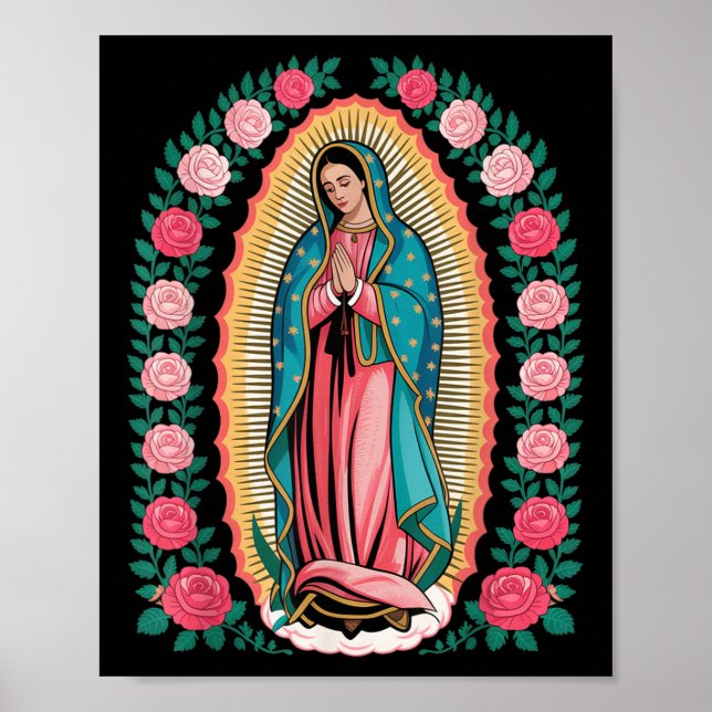 Nossa Senhora De Guadalupe Sant Mary Impressão Tra (Frente)