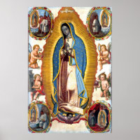 Nossa Senhora de Guadalupe Visions Poster