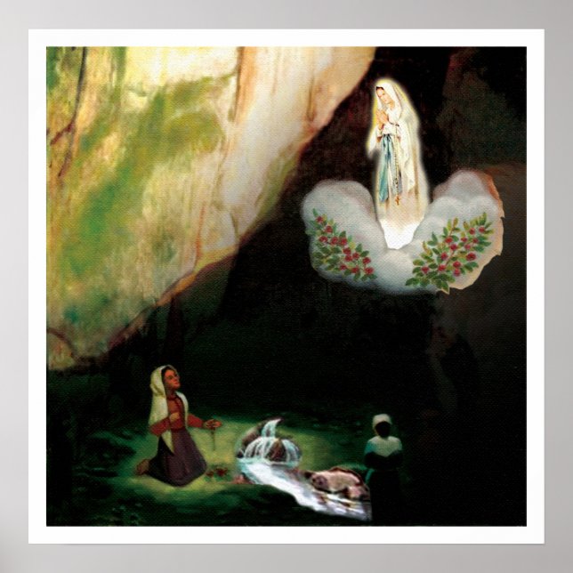 Nossa Senhora de Lourde poster (Frente)