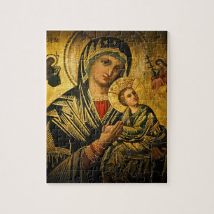 Nossa senhora do quebra-cabeça perpétuo do ícon