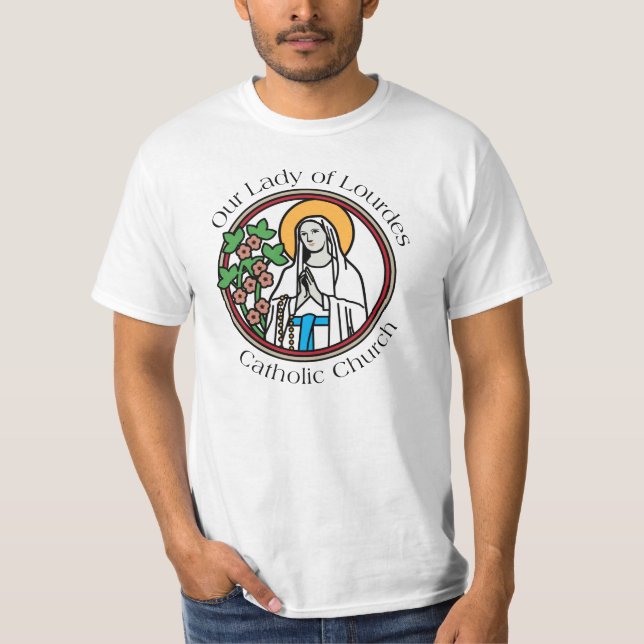 Nossa senhora do t-shirt da igreja Católica de (Frente)
