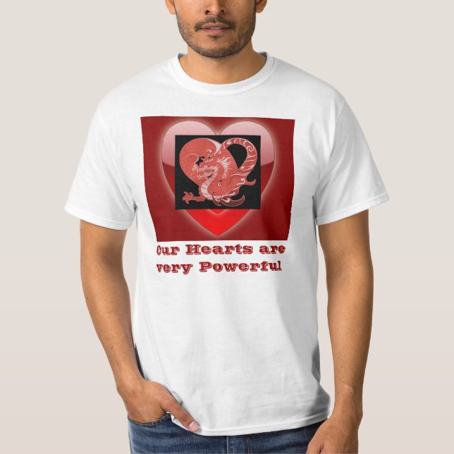 Nossas camisas dos homens dos corações (Frente)