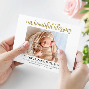 Nosso Belo Bênção Bebê Nascimento Elegante Dou