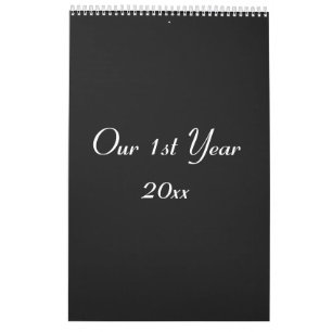Nosso Calendário De Casamento De Foto De 1rua Ano
