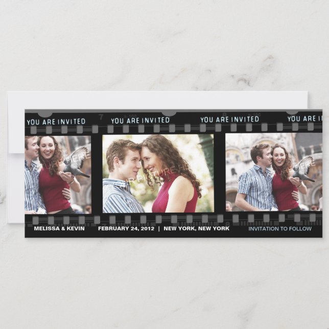 Nosso filme de amor - Convite (Frente)