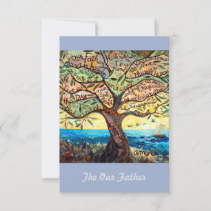 Nosso Pai (Oração do Senhor) Cartão de Oração 3,5x