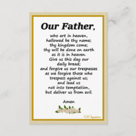 Nosso Pai Orador Matthew 6:9-13 Cartão