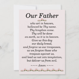 Nosso Pai Orador Matthew 6:9-13 Cartão