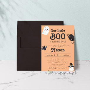 Nosso Pequeno Boo Está Transformando Dois Convites