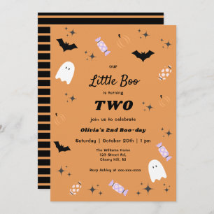 Nosso Pequeno Convite de Aniversário do Boo Hallow