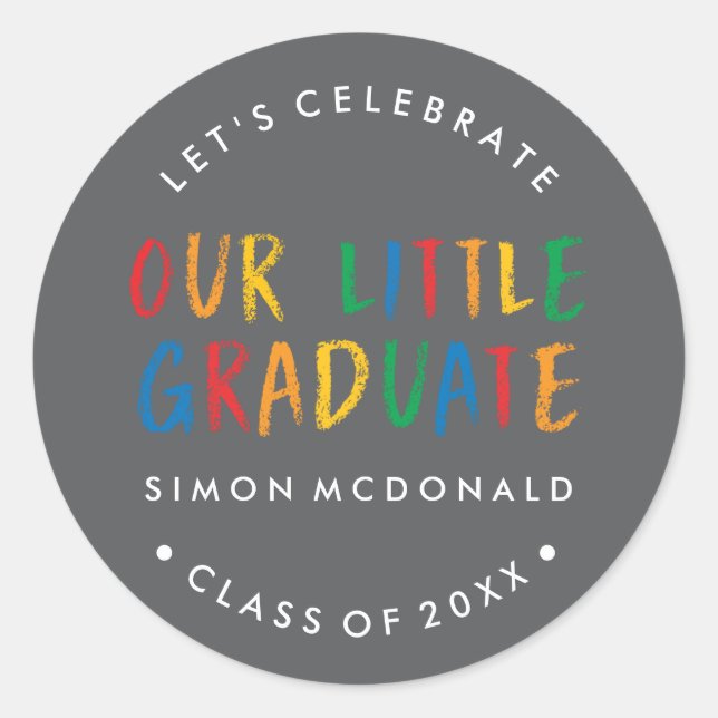 NOSSO PEQUENO FORMADO | ADESIVO FESTA DE FORMATURA (Frente)