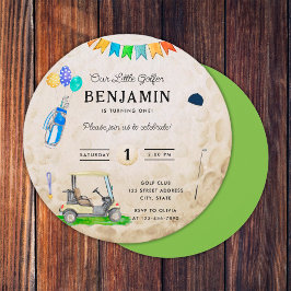 Nosso Pequeno Golfista Bola de Golfe Verde Anivers