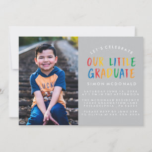 NOSSO PEQUENO GRADUADO CONVITE DE FESTA DE FORMA