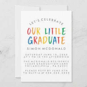 NOSSO PEQUENO GRADUADO CONVITE DE FESTA DE FORMA