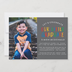 NOSSO PEQUENO GRADUADO CONVITE DE FESTA DE FORMA