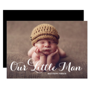 Nosso Pequeno Homem   Anúncio de Nascimento