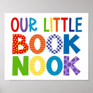 Nosso Pequeno Livro Nook Lendo Poster