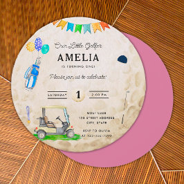 Nosso Pequeno primeiro aniversario de Golfe Rosa