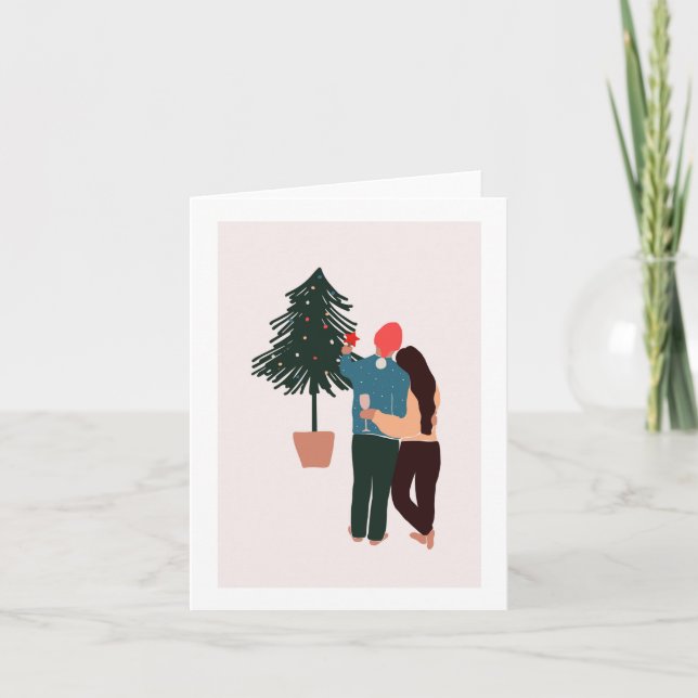 Nosso Primeiro Cartão de Natal Recém-Chegado (Frente)