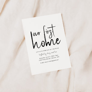 Nosso primeiro Convite de festas de lar